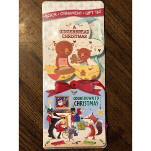 2 Book Ornament Present Gift Tags A Gingerbread Christmas Countdown To Christmas